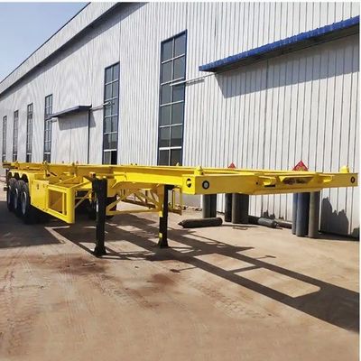 2 essieux 20 ft cadre squelettique conteneur de transport semi-remorque à la demande du client