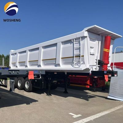 Trailers à roues 3 et 4 axes à bascule à bascule arrière camions à décharge semi-remorque pour la construction