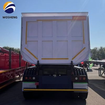 Trailers à roues 3 et 4 axes à bascule à bascule arrière camions à décharge semi-remorque pour la construction