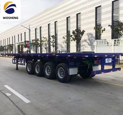 2 3 4axle remorque à lit plat personnalisation de la jante 9.0-22.5 Container Taille 20ft 45ft 40ft
