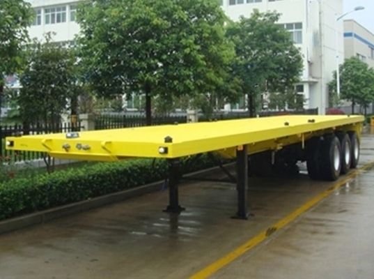 2 3 4axle remorque à lit plat personnalisation de la jante 9.0-22.5 Container Taille 20ft 45ft 40ft