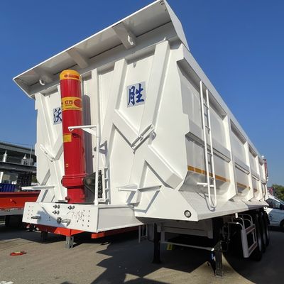 Camion à décharge arrière à 3 essieux à bascule pour la construction