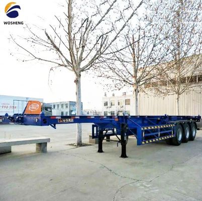 Chassis à châssis extensible en acier Semi-remorque pour conteneur de 20 à 40 pieds