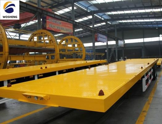 Charge utile maximale de 100 tonnes Semi-remorque idéale pour le transport de conteneurs de 20 pieds 45 pieds 40 pieds