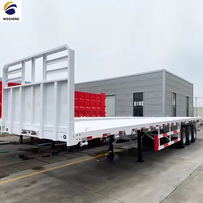 Charge utile maximale de 100 tonnes Semi-remorque idéale pour le transport de conteneurs de 20 pieds 45 pieds 40 pieds
