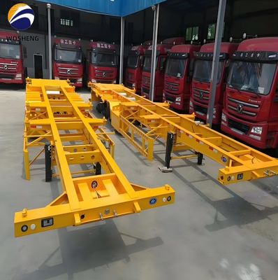 Chassis à châssis extensible en acier Semi-remorque pour conteneur de 20 à 40 pieds