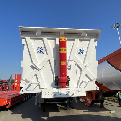 Camion à décharge arrière à 3 essieux à bascule pour la construction