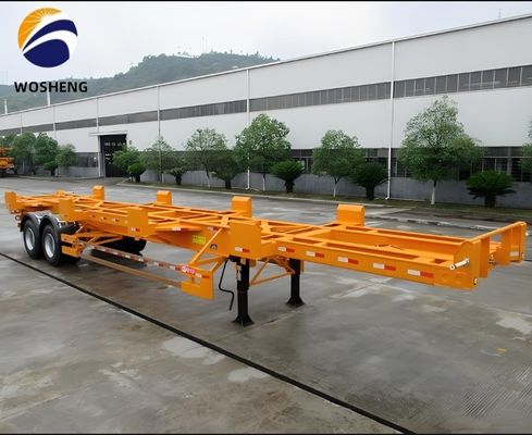 Chassis à châssis extensible en acier Semi-remorque pour conteneur de 20 à 40 pieds