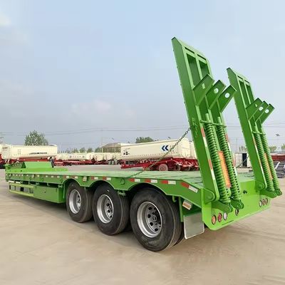 150 tonnes de charge maximale semi-remorque basse pour le transport lourd