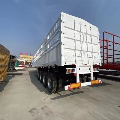 Semi-remorque à 3 axes et 4 axes, remorque pour camions, chargement et clôture pour bétail