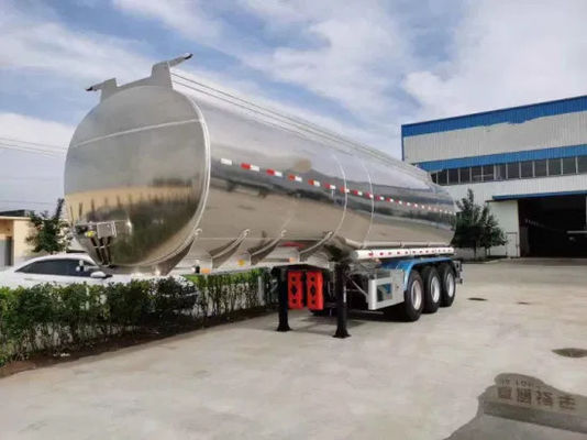 Le train d'atterrissage standard de 28 tonnes Wosheng semi-remorque pour réservoir d'huile/eau/lait/essence