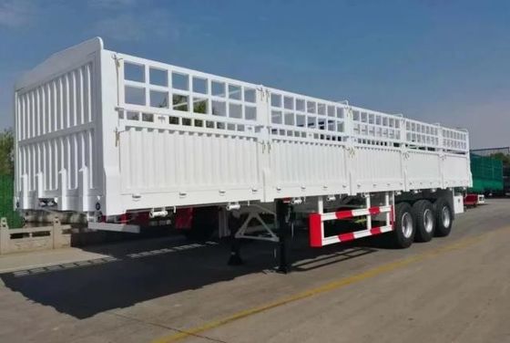 Semi-remorque à hautes clôtures 3/4 type d'essieu de piquet de camion avec et personnalisation
