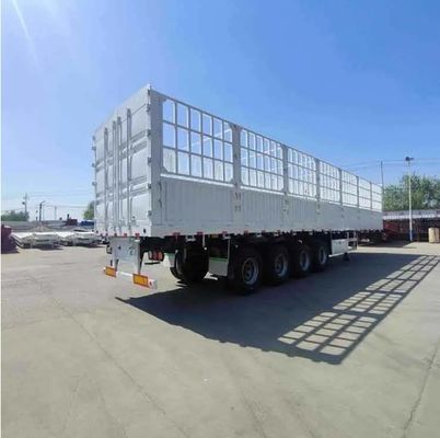 30 à 100 tonnes Capacité Détachable Rideau Semi-remorque Sur demande du client Charge ouverte latérale