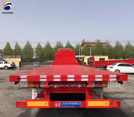 Trailers à conteneurs de 40 pieds professionnels 3 axles semi-remorque à plat avec 2 &quot; 50mm King Pin