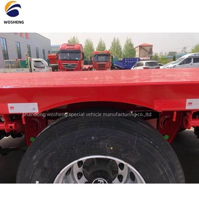 Trailers à conteneurs de 40 pieds professionnels 3 axles semi-remorque à plat avec 2 &quot; 50mm King Pin