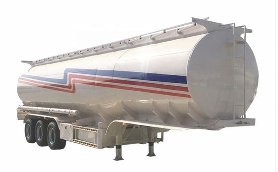 Trailer de réservoir d'huile de carburant à trois essieux certifié OTTC pour une capacité de 30000 à 50000 L et une forme d'ellipse