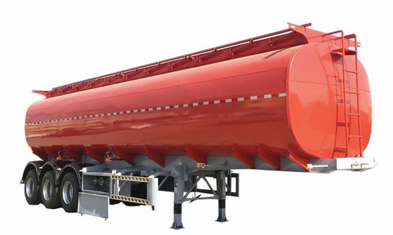 Trailer de réservoir d'huile de carburant à trois essieux certifié OTTC pour une capacité de 30000 à 50000 L et une forme d'ellipse