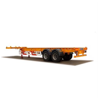 Trailers à conteneurs à trois essieux de 40 pieds et 20 pieds Trailers à squelette avec train d'atterrissage lourd 28 t
