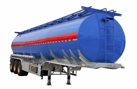 Trailer de réservoir d'huile de carburant à trois essieux certifié OTTC pour une capacité de 30000 à 50000 L et une forme d'ellipse