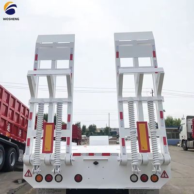 Camions à plancher bas Trailer Charge maximale de 150 tonnes Col de poule 3 essieux 4 essieux