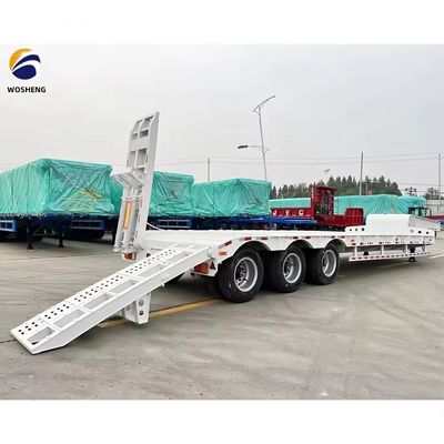 Camions à plancher bas Trailer Charge maximale de 150 tonnes Col de poule 3 essieux 4 essieux
