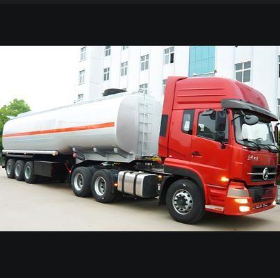 Acier au carbone 42cbm pétrolier diesel pétrolier pétrolier semi-remorque avec charge utile maximale 30000 kg