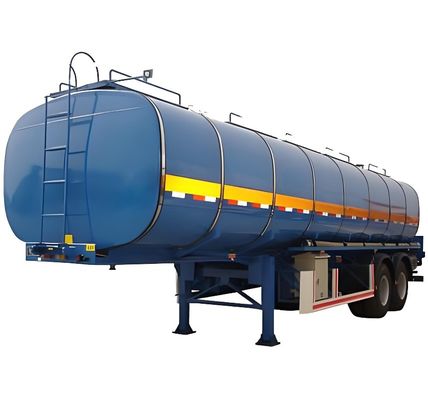 Chargeur de carburant ou pétrole de 400 à 75 000 litres, semi-remorque avec un poids de 9800 kg