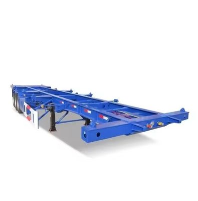 Chassis de transport de conteneurs à 3 essieux pour camions 20/40/45 pieds Semi-remorque à squelette en acier