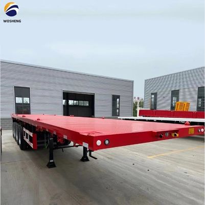3 axes 4 axes conteneur camion plat semi-remorque pour le transport 20ft 40ft conteneur