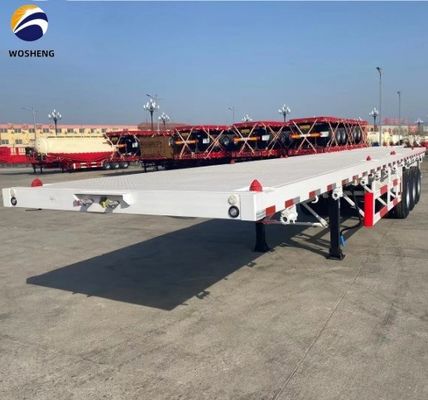 50ft 3 axle remorque à plat personnalisable selon les exigences du client