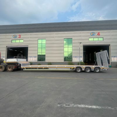 Semi-remorque Lowboy pour les excavatrices et les gros équipements