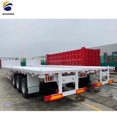 50ft 3 axle remorque à plat personnalisable selon les exigences du client