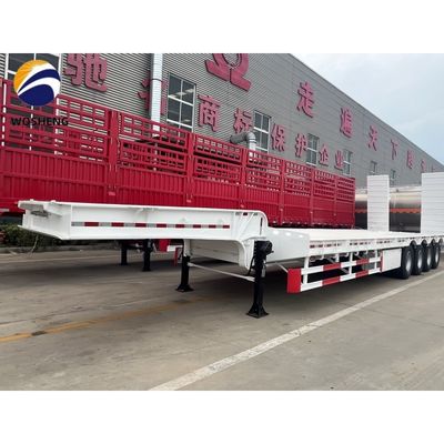 Semi-remorque Lowboy pour les excavatrices et les gros équipements