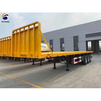 Trailers de conteneurs à 3 essieux professionnels de 40 pieds avec une capacité de chargement de 50 tonnes