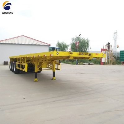 Trailers de conteneurs à 3 essieux professionnels de 40 pieds avec une capacité de chargement de 50 tonnes