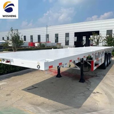 3 semi-remorques à roues plates à essieu pour bord de transport de conteneurs de 20 ou 40 pieds 9.0-22.5