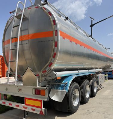 Semi-remorque sûre pour le transport de carburant personnaliser 55cbm 45000/50000 litres réservoir diesel