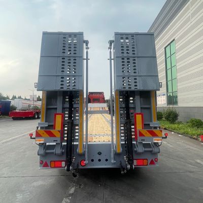 Suspension pneumatique 3 essieux 40 à 80 tonnes Semi-remorque en acier basse