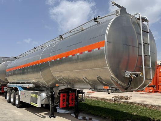 Semi-remorque sûre pour le transport de carburant personnaliser 55cbm 45000/50000 litres réservoir diesel