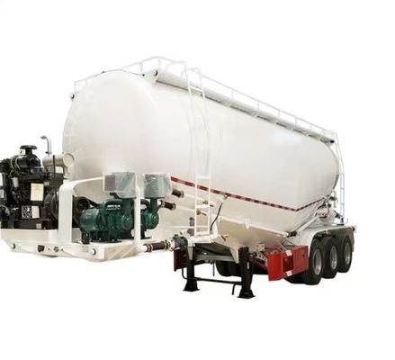 Tank Semi-remorque personnalisable en aluminium en vrac Ciment Pneumatique pour le fonctionnement du camion