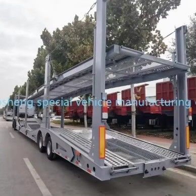 Trailers à remorque Wosheng 2/3 Arcs 6-10 unités Transporteur automobile Semi-remorque pour le transport automobile