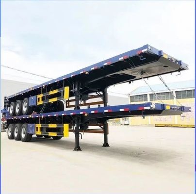 3 essieux 4 essieux conteneur camion à plat semi-remorque remorque à lit plat 20ft 40ft 45ft 53ft