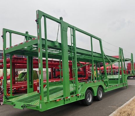 Acier 2/3 axe 8 position véhicule de transport semi-remorque avec -produit système de freinage à tambour d'air