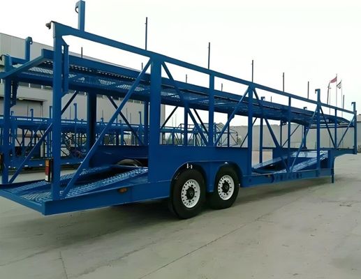 Acier 2/3 axe 8 position véhicule de transport semi-remorque avec -produit système de freinage à tambour d'air