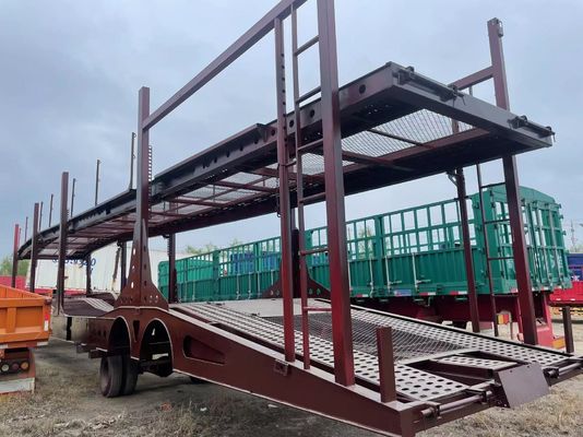 Suspension mécanique à deux essieux pour véhicules de transport