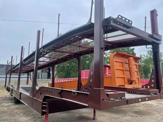 Suspension mécanique à deux essieux pour véhicules de transport