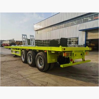 Semi-remorque à poutre Q345b pour le transport de 50 à 70 tonnes de fret 12500x2500x1600-3100 mm