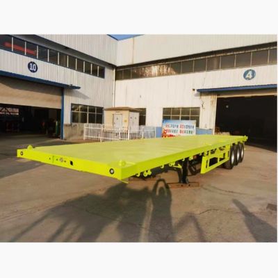 Semi-remorque à poutre Q345b pour le transport de 50 à 70 tonnes de fret 12500x2500x1600-3100 mm