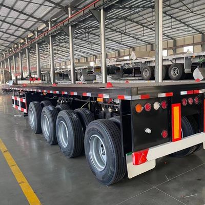 Semi-remorque à poutre Q345b pour le transport de 50 à 70 tonnes de fret 12500x2500x1600-3100 mm