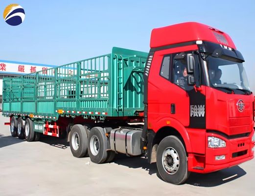 Semi-remorque à 3/4 essieux de 30 à 80 tonnes pour le transport de marchandises et de bétail
